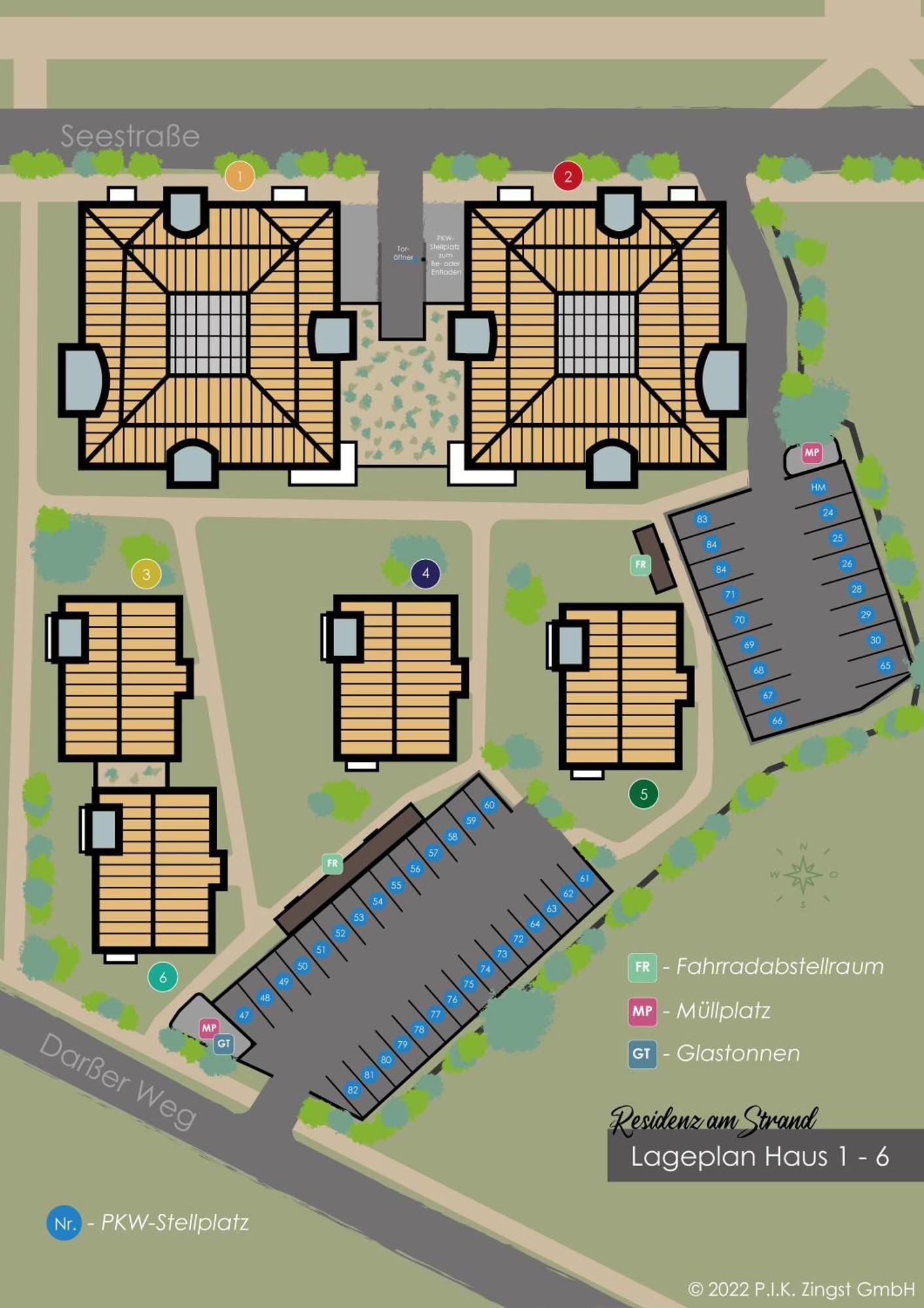 Residenz Am Strand Wohnung 6-74 Zingst Eksteriør bilde